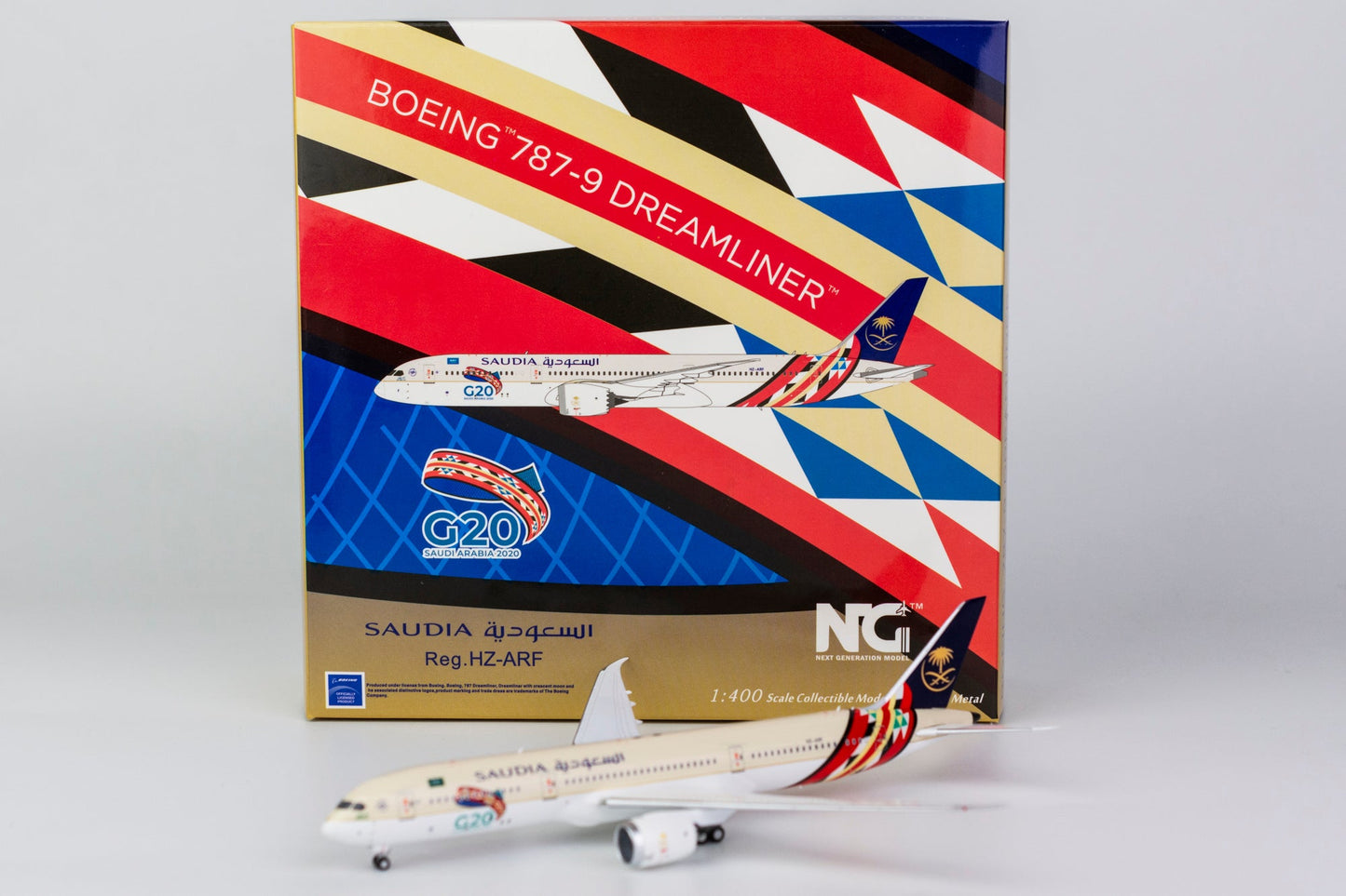 1:400 NG Models Saudia 787-9 "G20 Saudi Arabia 2020" HZ-ARF NG55060